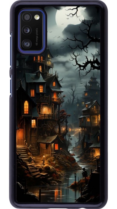 Samsung Galaxy A41 Case Hülle - Halloween 2024 scary town