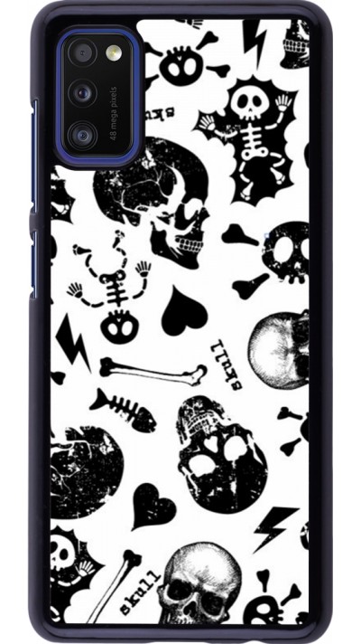 Samsung Galaxy A41 Case Hülle - Halloween 2024 skeleton mix