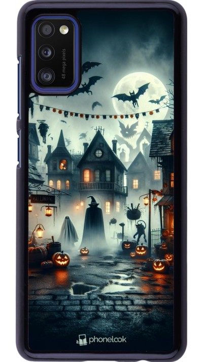 Samsung Galaxy A41 Case Hülle - Halloween Spukstadt