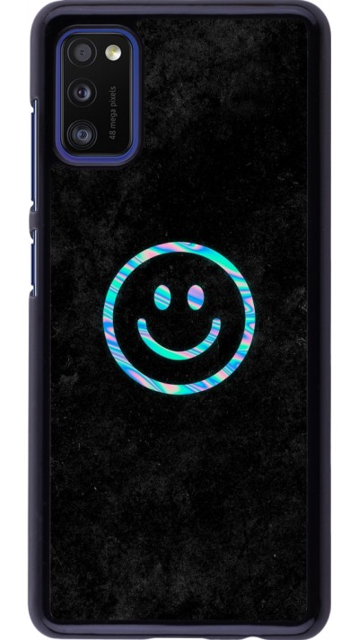 Samsung Galaxy A41 Case Hülle - Happy smiley irisirt