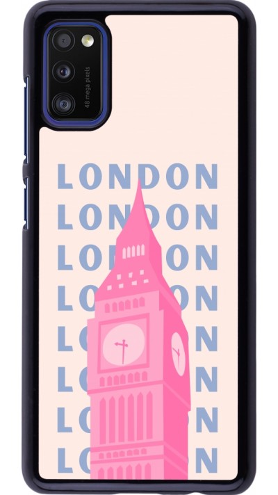 Samsung Galaxy A41 Case Hülle - London Pink Print