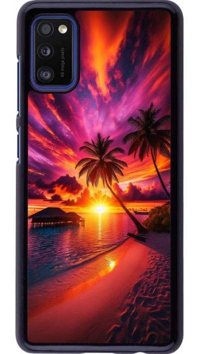 Samsung Galaxy A41 Case Hülle - Malediven Abenddämmerung Glückseligkeit