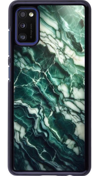 Samsung Galaxy A41 Case Hülle - Majestätischer grüner Marmor