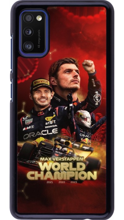 Samsung Galaxy A41 Case Hülle - Max Verstappen Champion 2023