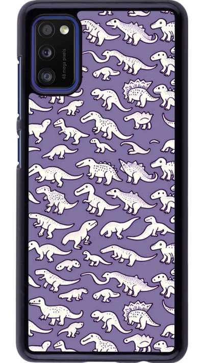 Samsung Galaxy A41 Case Hülle - Mini-Dino-Muster violett