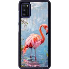 Samsung Galaxy A41 Case Hülle - Paint Flamingo