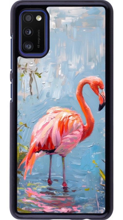 Samsung Galaxy A41 Case Hülle - Paint Flamingo