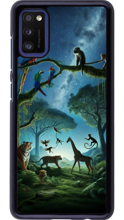 Samsung Galaxy A41 Case Hülle - Paradies der exotischen Tiere