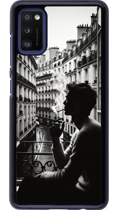 Samsung Galaxy A41 Case Hülle - Parisian Smoker