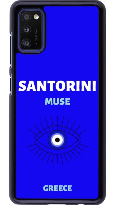 Samsung Galaxy A41 Case Hülle - Pop Summer Destination Santorini