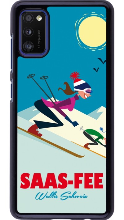 Samsung Galaxy A41 Case Hülle - Saas-Fee Ski Downhill