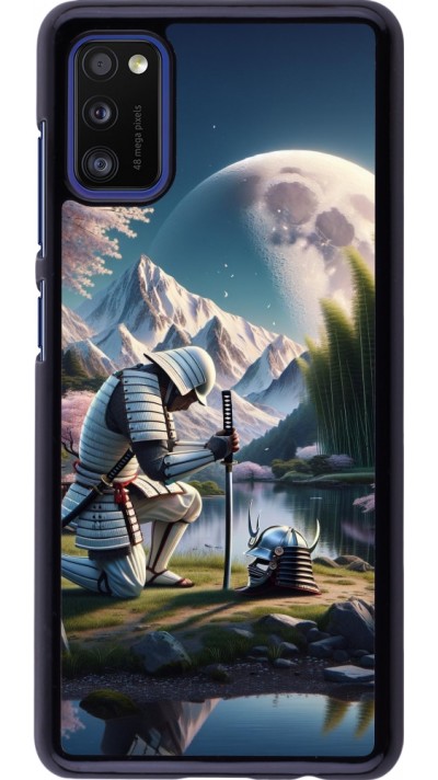 Samsung Galaxy A41 Case Hülle - Samurai Katana Mond