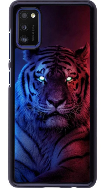 Hülle Samsung Galaxy A41 - Tiger Blue Red