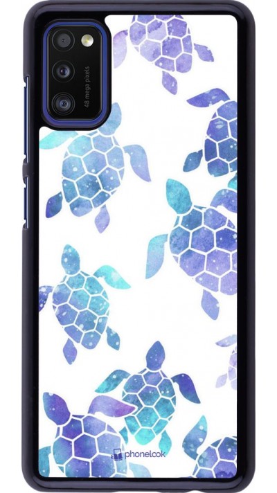 Hülle Samsung Galaxy A41 - Turtles pattern watercolor