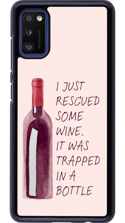 Samsung Galaxy A41 Case Hülle - I just rescued some wine