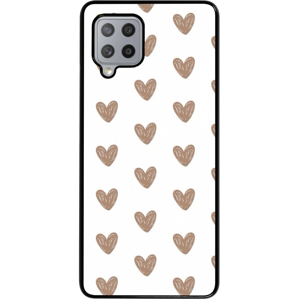 Samsung Galaxy A42 5G Case Hülle - Autumn 2024 brown hearts