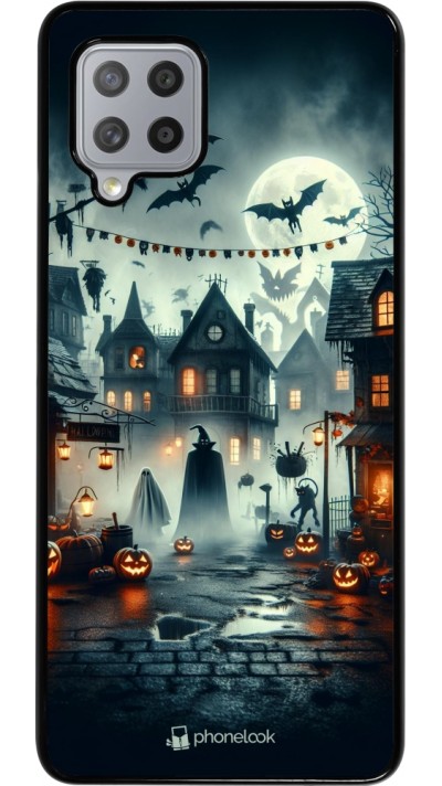 Samsung Galaxy A42 5G Case Hülle - Halloween Spukstadt