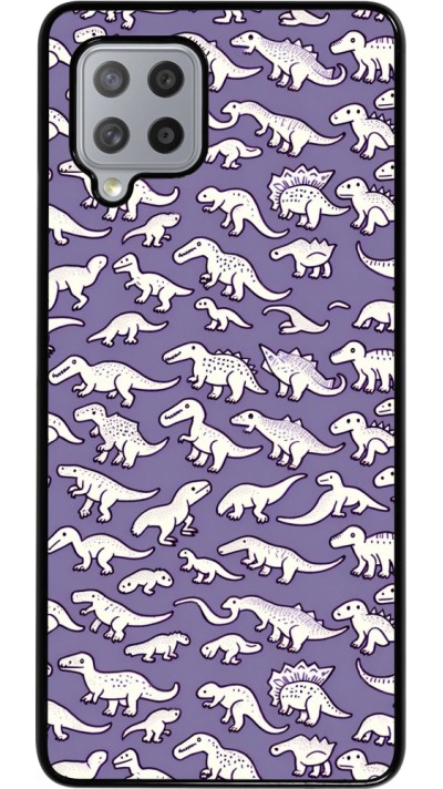 Samsung Galaxy A42 5G Case Hülle - Mini-Dino-Muster violett