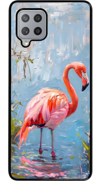 Samsung Galaxy A42 5G Case Hülle - Paint Flamingo