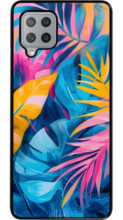 Samsung Galaxy A42 5G Case Hülle - Palms Blue