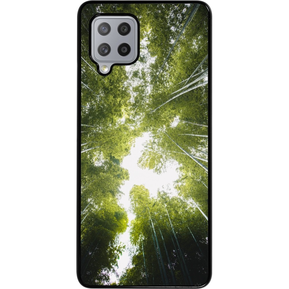 Samsung Galaxy A42 5G Case Hülle - Spring 23 forest blue sky