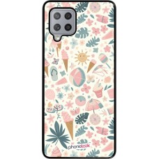 Samsung Galaxy A42 5G Case Hülle - Sommer Pink Muster