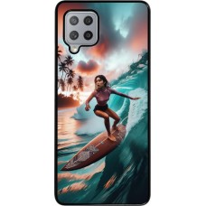 Samsung Galaxy A42 5G Case Hülle - Surferin aus Bali