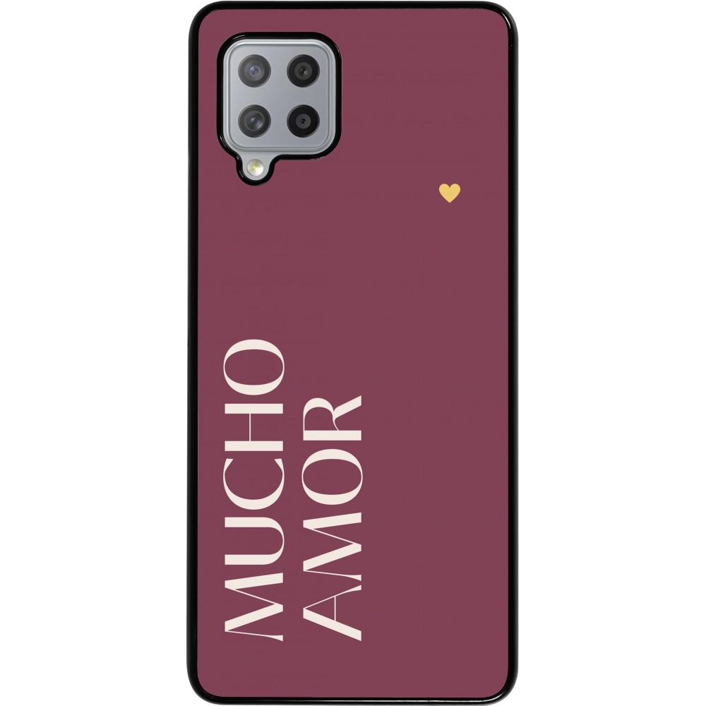 Samsung Galaxy A42 5G Case Hülle - Valentine 2024 mucho amor rosado