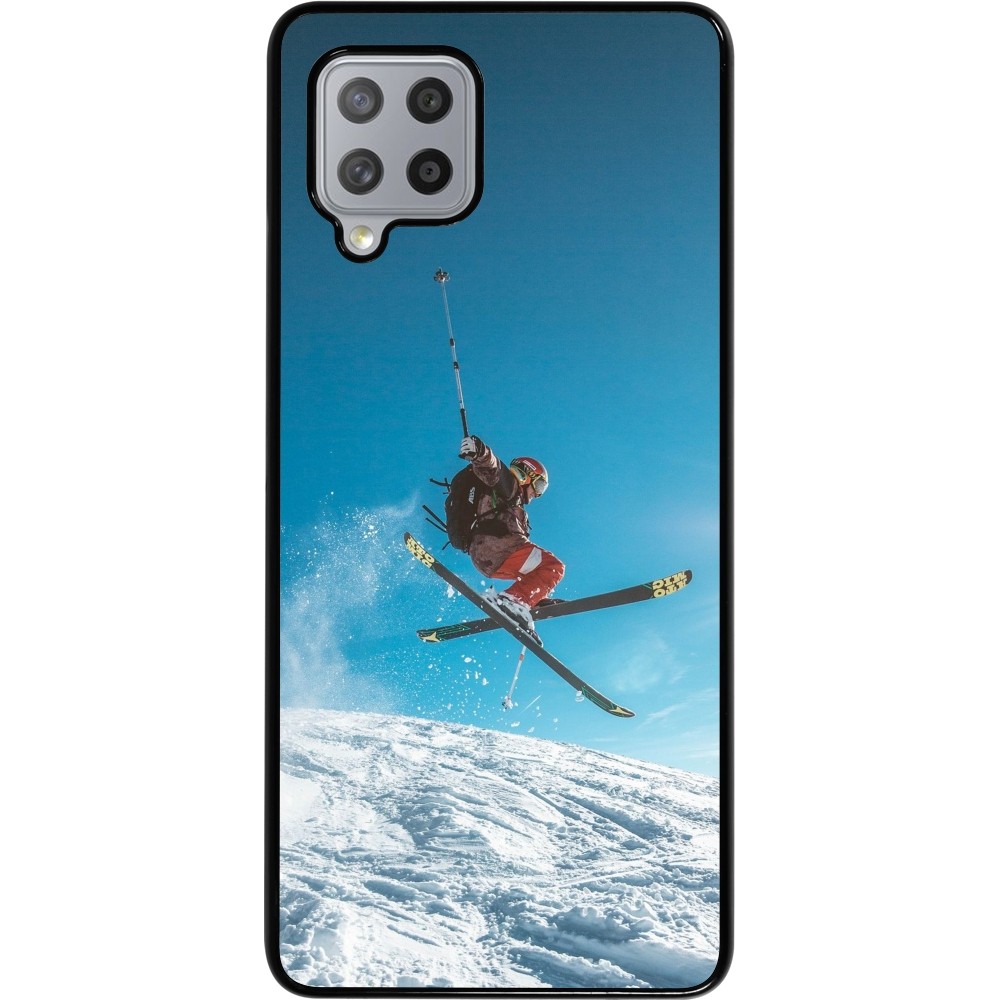 Samsung Galaxy A42 5G Case Hülle - Winter 22 Ski Jump