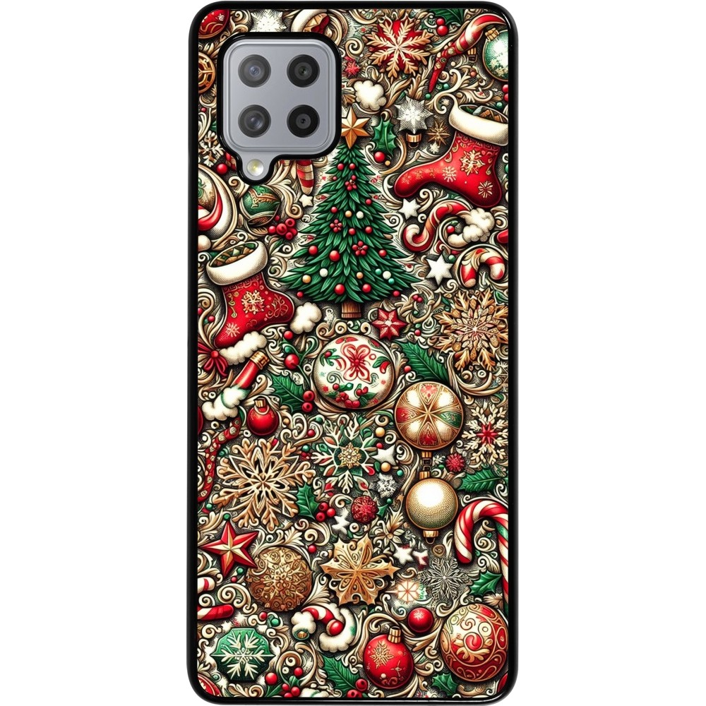 Samsung Galaxy A42 5G Case Hülle - Weihnachten 2023 Mikromuster