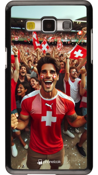 Samsung Galaxy A5 (2015) Case Hülle - Schweizer Fan Euro 2024