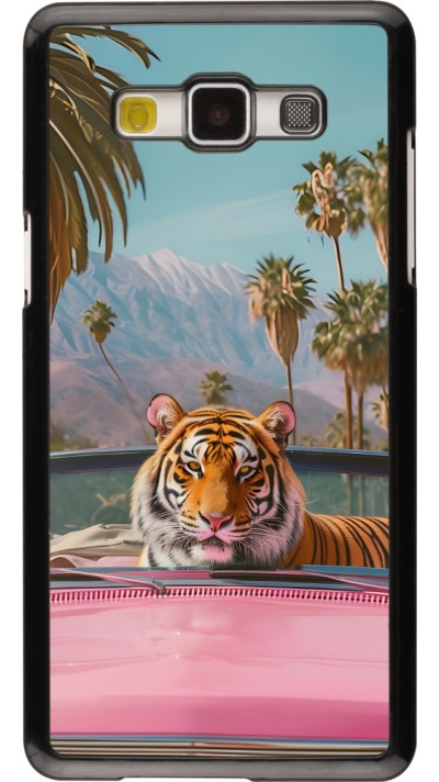 Coque Samsung Galaxy A5 (2015) - Tigre voiture rose