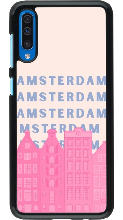 Samsung Galaxy A50 Case Hülle - Amsterdam Pink Print