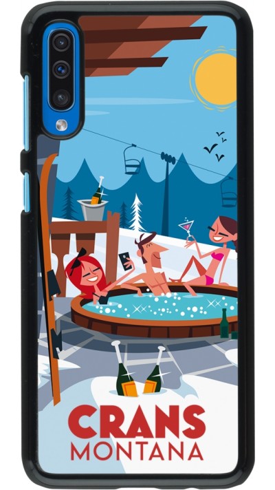 Samsung Galaxy A50 Case Hülle - Crans-Montana Mountain Jacuzzi