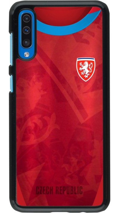 Coque Samsung Galaxy A50 - Maillot de football République Tchèque personnalisable
