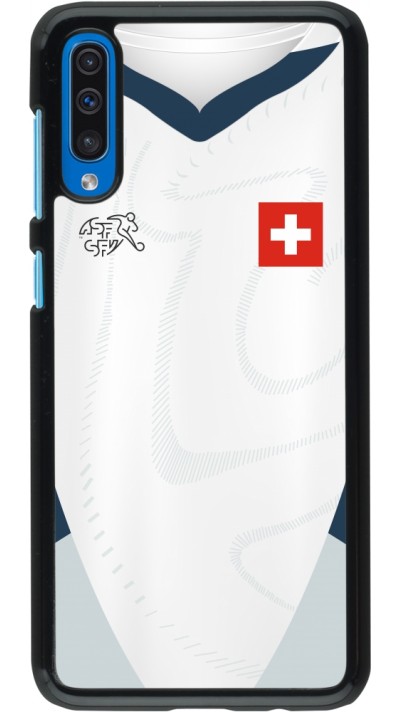 Coque Samsung Galaxy A50 - Maillot de football Suisse Extérieur personnalisable