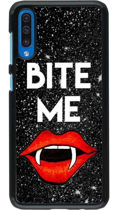 Samsung Galaxy A50 Case Hülle - Halloween 2024 bite me