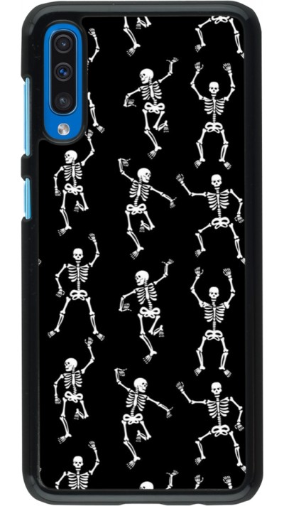 Samsung Galaxy A50 Case Hülle - Halloween 2024 dancing skeleton