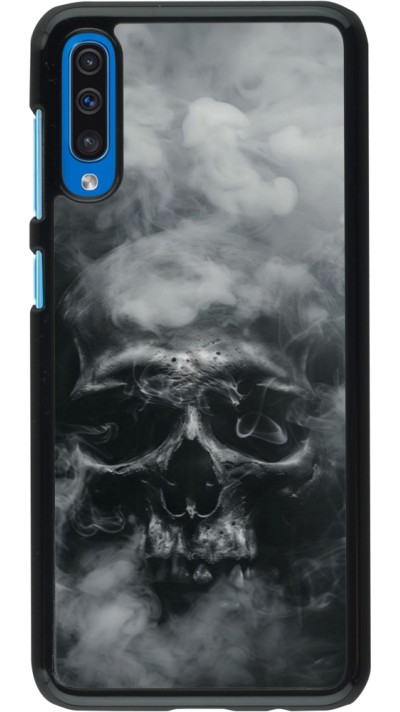 Samsung Galaxy A50 Case Hülle - Halloween 2024 smoky skull