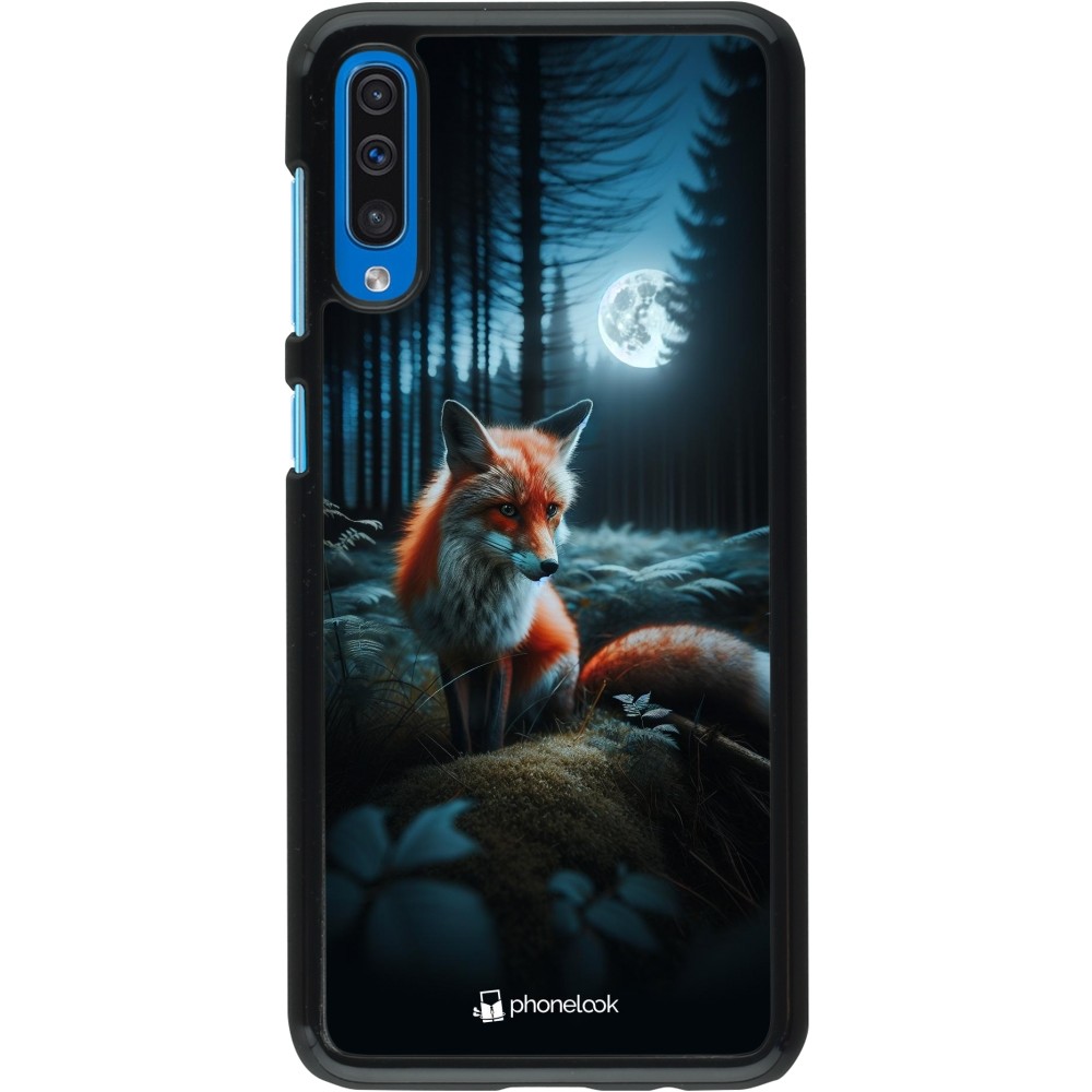 Samsung Galaxy A50 Case Hülle - Fuchs Mond Wald