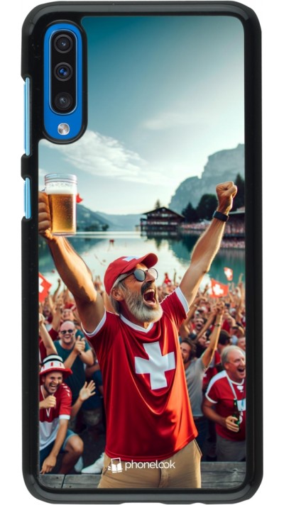 Coque Samsung Galaxy A50 - Victoire suisse fan zone Euro 2024