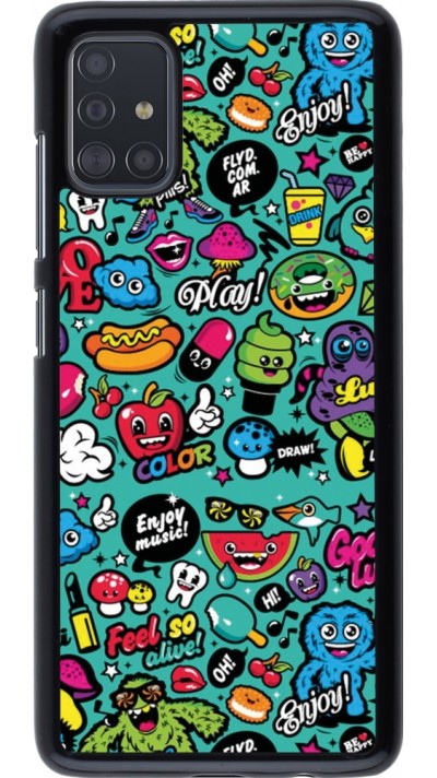 Samsung Galaxy A51 Case Hülle - Cartoons old school