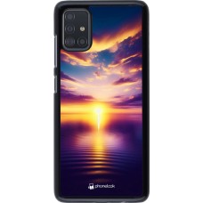 Samsung Galaxy A51 Case Hülle - Sonnenuntergang gelb violett