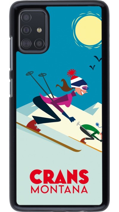 Samsung Galaxy A51 Case Hülle - Crans-Montana Ski Downhill