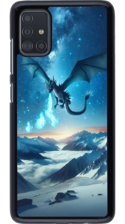 Samsung Galaxy A51 Case Hülle - Drache nächtliche Berg