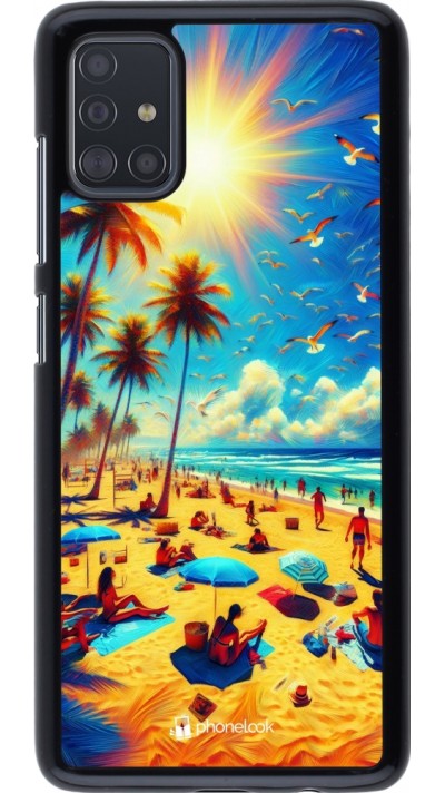 Samsung Galaxy A51 Case Hülle - Sommer Paradies Farbe