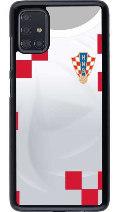 Samsung Galaxy A51 Case Hülle - Kroatien 2022 personalisierbares Fussballtrikot