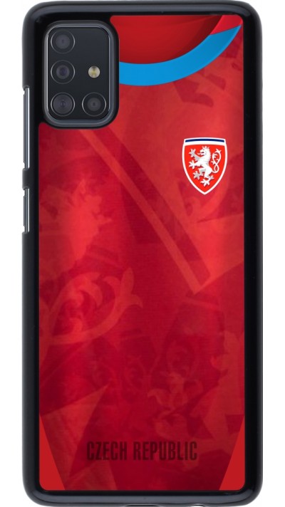 Coque Samsung Galaxy A51 - Maillot de football République Tchèque personnalisable