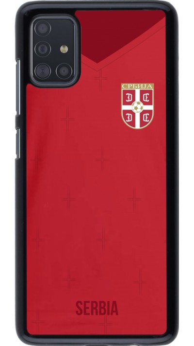 Samsung Galaxy A51 Case Hülle - Serbien 2022 personalisierbares Fussballtrikot