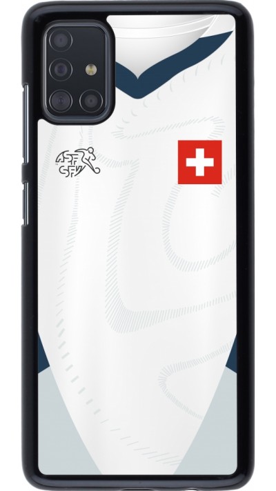 Coque Samsung Galaxy A51 - Maillot de football Suisse Extérieur personnalisable